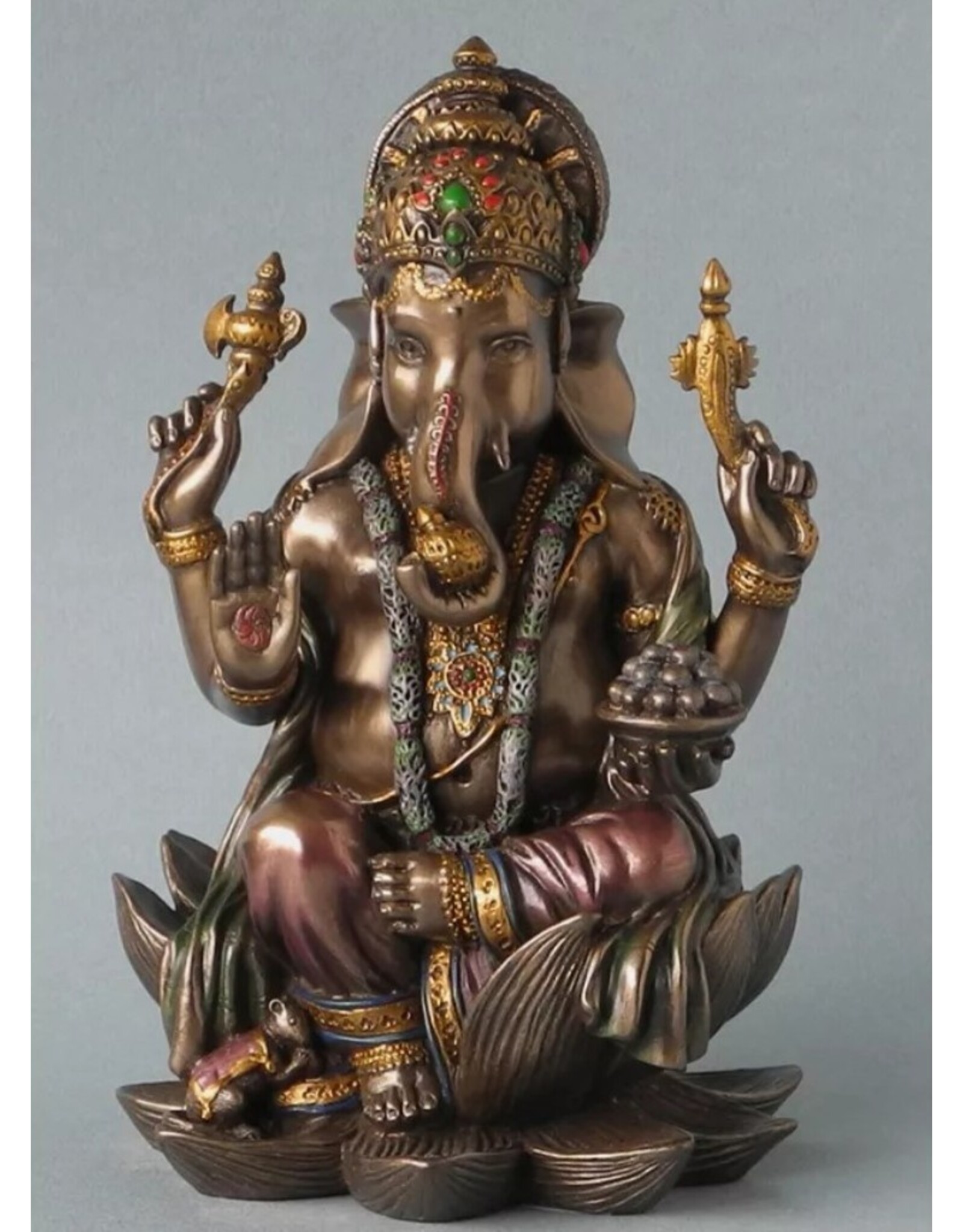 Veronese Design Giftware Beelden Collectables  - Ganesha Hindoeïstische God Zittend 19cm Veronese Design