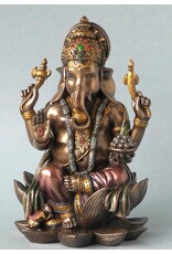 Veronese Design Giftware Beelden Collectables  - Ganesha Hindoeïstische God Zittend 19cm Veronese Design