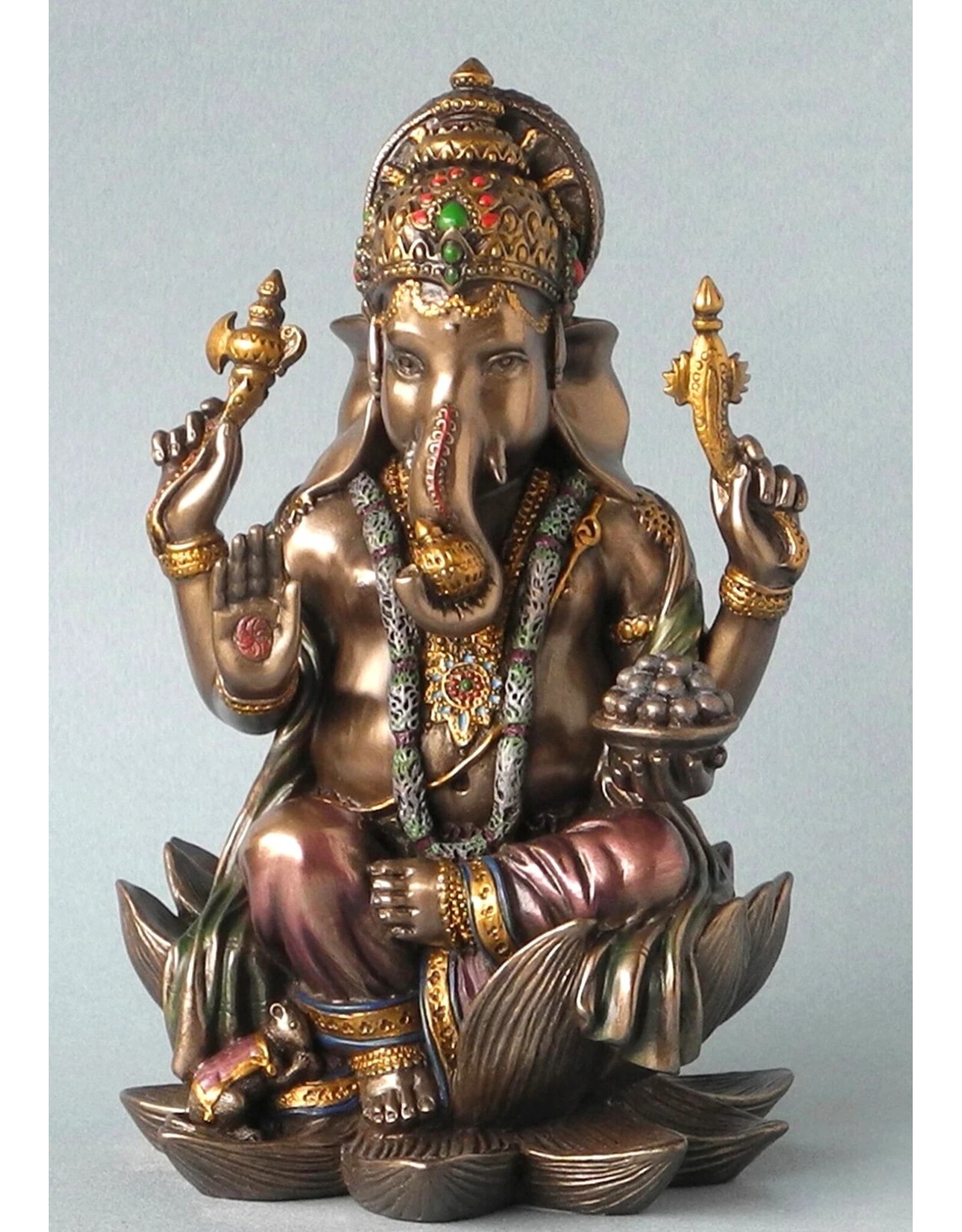 Veronese Design Giftware Beelden Collectables  - Ganesha Hindoeïstische God Zittend 19cm Veronese Design