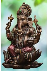 Veronese Design Giftware Beelden Collectables  - Ganesha Hindoeïstische God Zittend 19cm Veronese Design