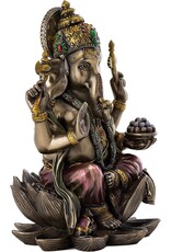 Veronese Design Giftware Beelden Collectables  - Ganesha Hindoeïstische God Zittend 19cm Veronese Design