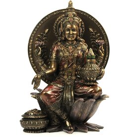 Veronese Design Lakshmi Hindu Goddess 21cm Veronese Design