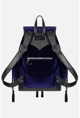 Restyle Fantasy bags and wallets - Moonlit Meadow Dark Blue Velvet Backpack