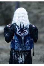 Restyle Fantasy tassen en portemonnees - Moonlit Meadow Donkerblauwe Fluwelen Rugzak