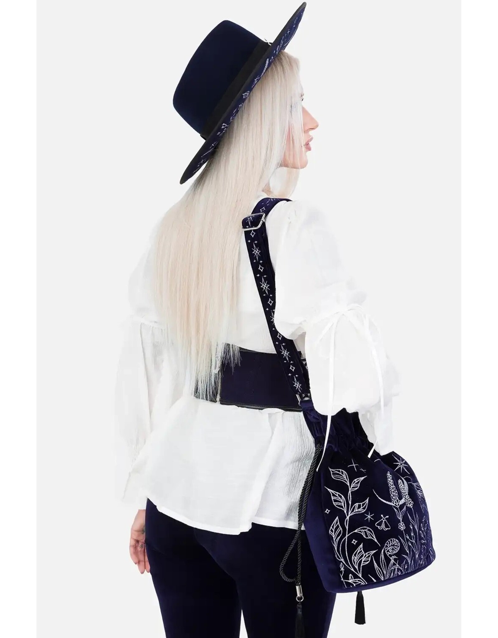 Restyle Gothic bags Steampunk bags - Lunar Eclipse Bucket Velvet Bucket Bag - Restyle