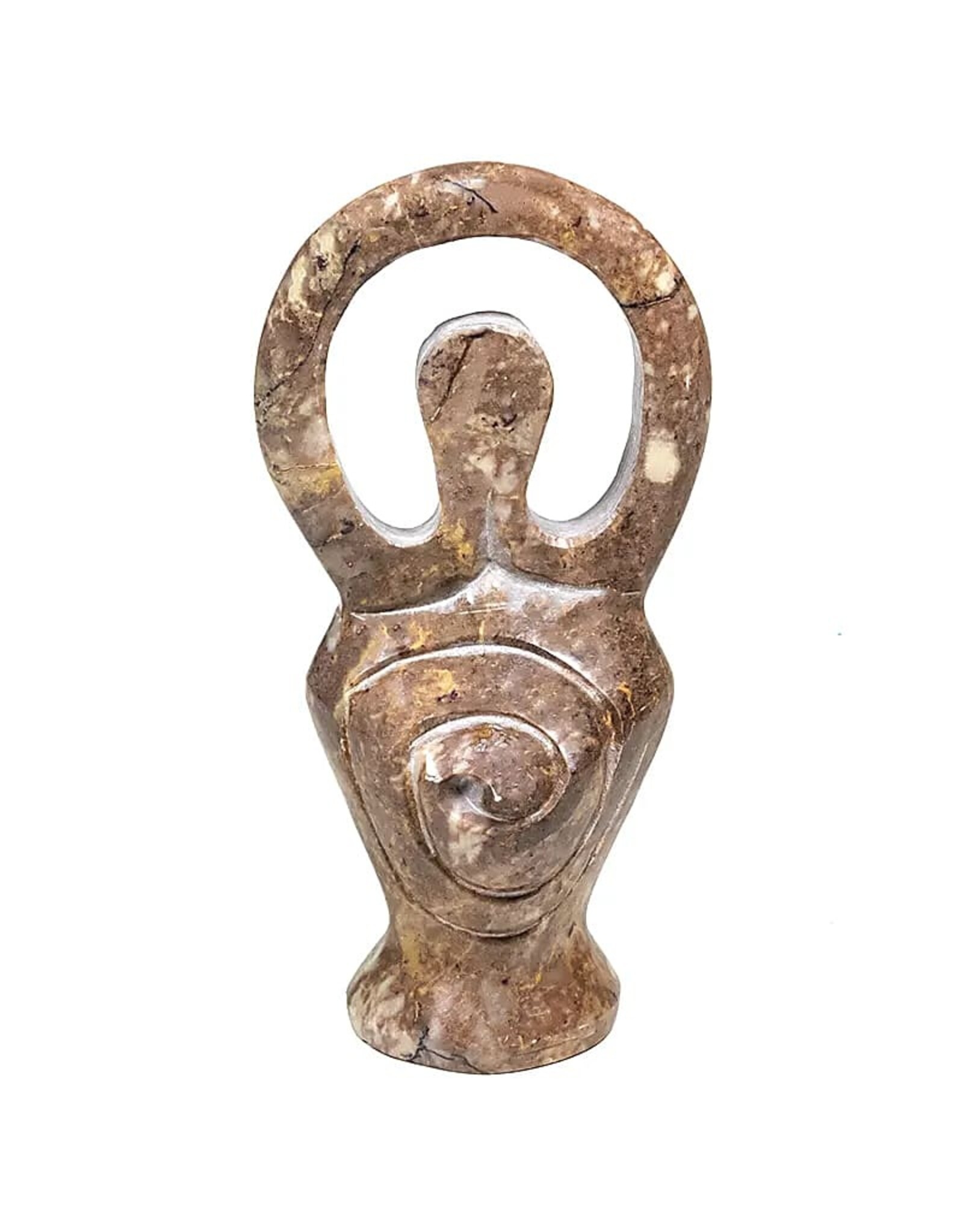 Trukado Giftware & Lifestyle - Moeder Godin Gaia beeldje zeepsteen 12cm