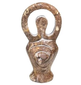 Trukado Mother Goddess Gaia figurine, soapstone 12cm