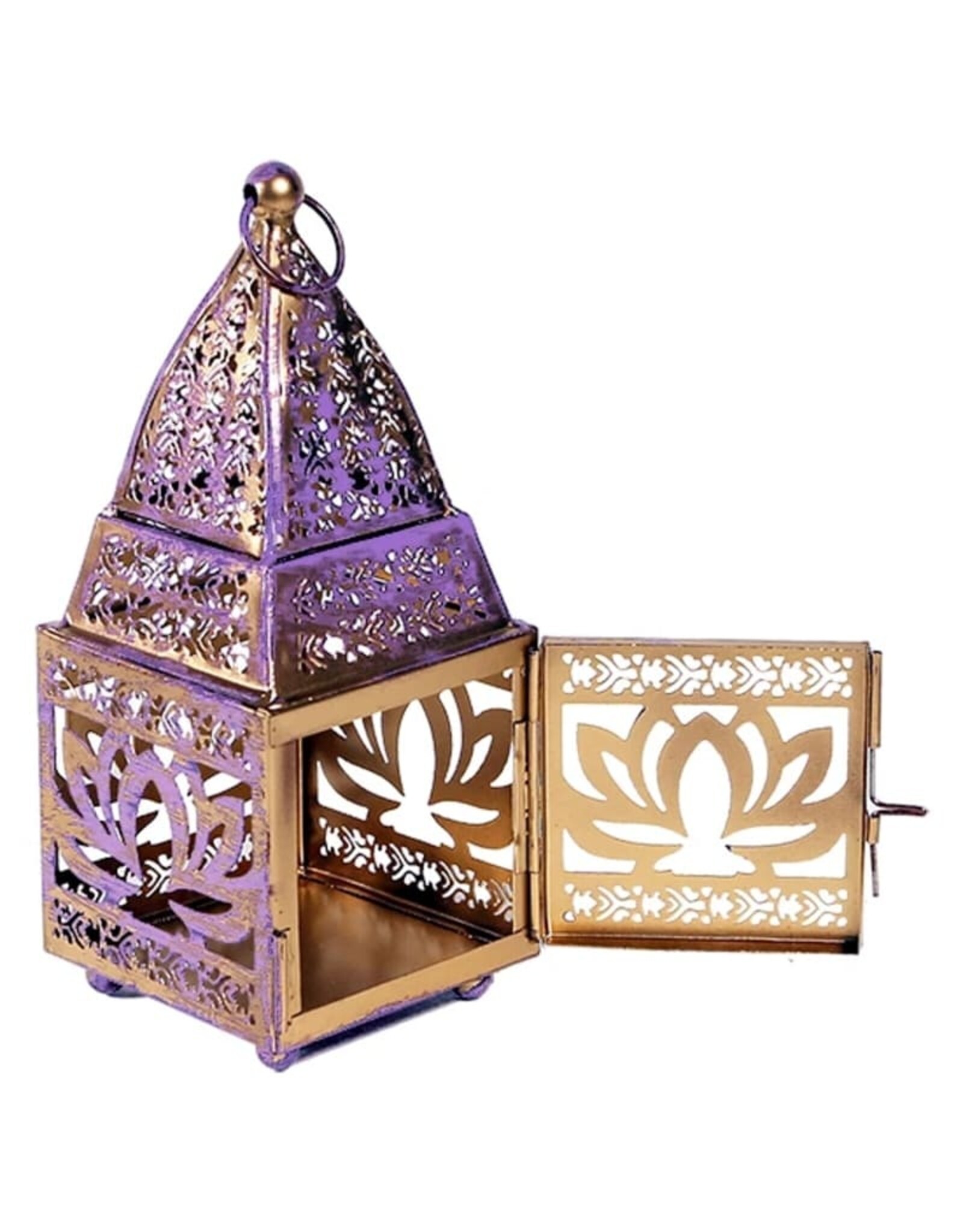 Trukado Miscellaneous -   Tinnen Sfeerlicht Oosterse Lantaarn Lotus