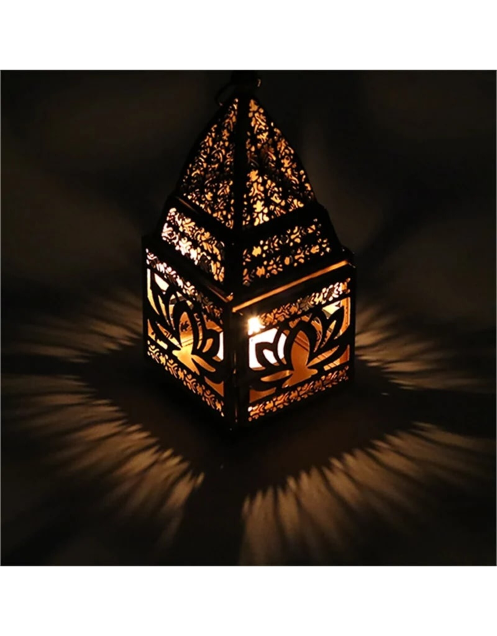 Trukado Miscellaneous -   Tinnen Sfeerlicht Oosterse Lantaarn Lotus