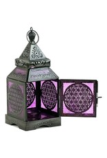 Trukado Miscellaneous - Tin Ambiance Light Oriental Lantern Flower of Life