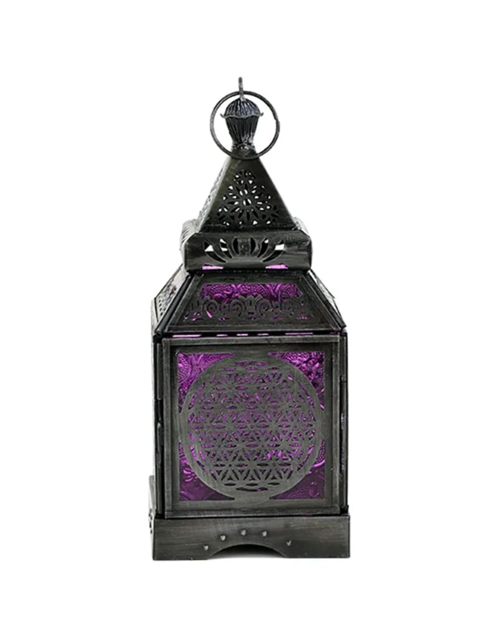 Trukado Miscellaneous - Tin Ambiance Light Oriental Lantern Flower of Life