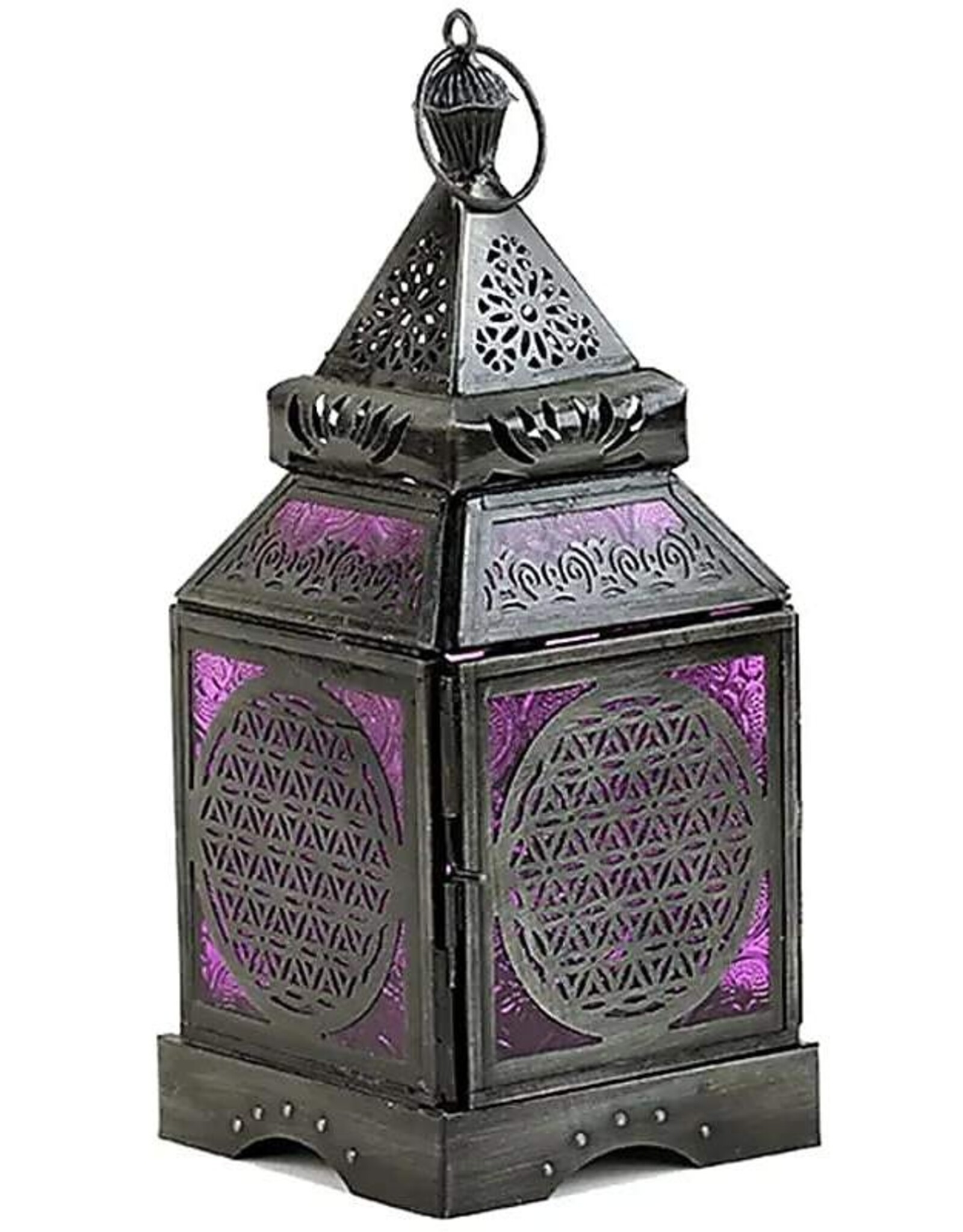 Trukado Miscellaneous - Tin Ambiance Light Oriental Lantern Flower of Life