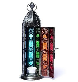 Trukado Tin Ambiance Light Oriental Lantern 7 chakra's