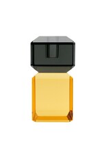 Diga Colmore Giftware & Lifestyle -   Candle holder Crystal Glass orange-smokey black 12cm