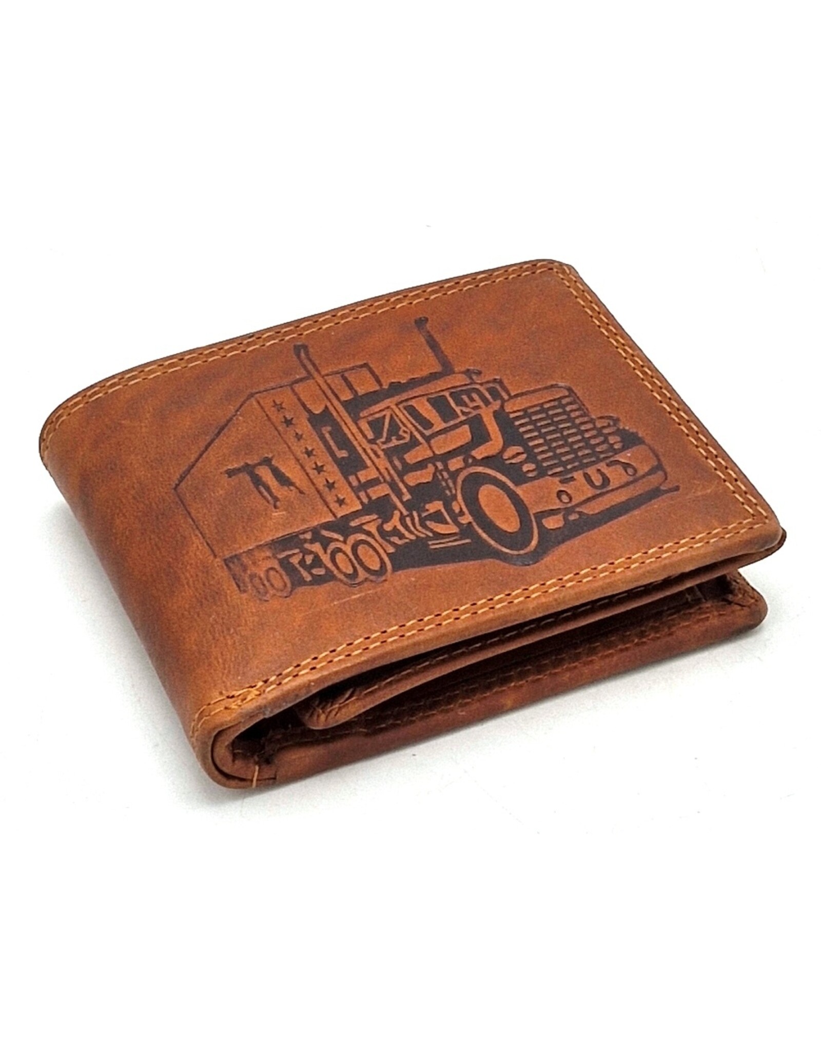 Hütmann Leather wallets - Hütmann Leather Wallet with Truck brown