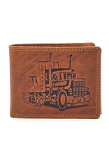 Hütmann Leather wallets - Hütmann Leather Wallet with Truck brown