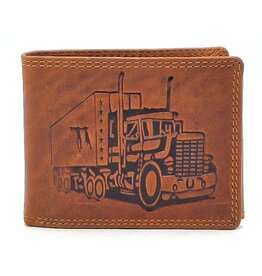 Hütmann Hütmann Leather Wallet with Truck brown