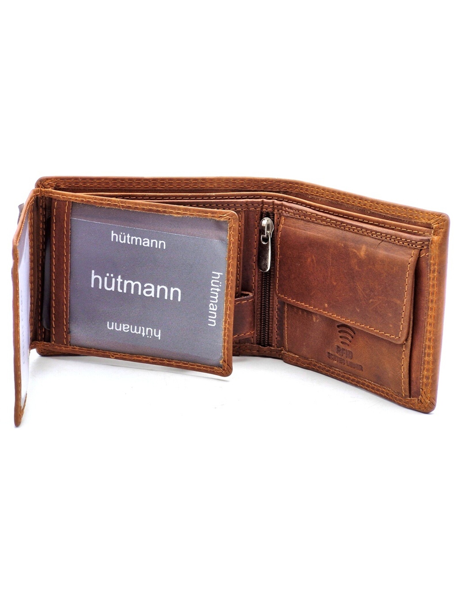 Hütmann Leather wallets - Hütmann Leather Wallet with Truck brown