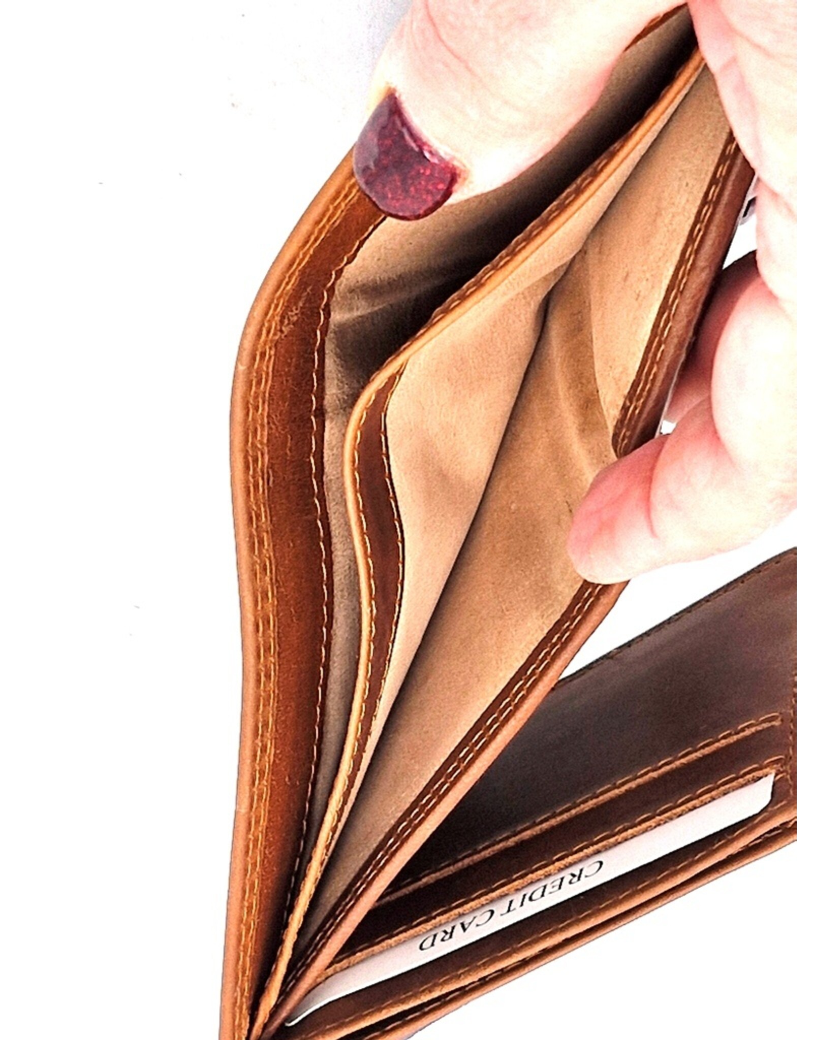 Hütmann Leather wallets - Hütmann Leather Wallet with Truck brown