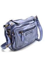 HillBurry Leather bags - HillBurry Shoulder bag Washed Leather Kangaroo Blue