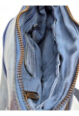 HillBurry Leather bags - HillBurry Shoulder bag Washed Leather Kangaroo Blue