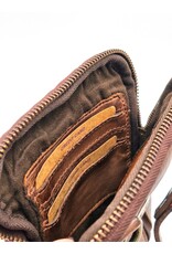 HillBurry Leather bags - Hillburry Shoulder bag-Belt bag-Phone bag brown