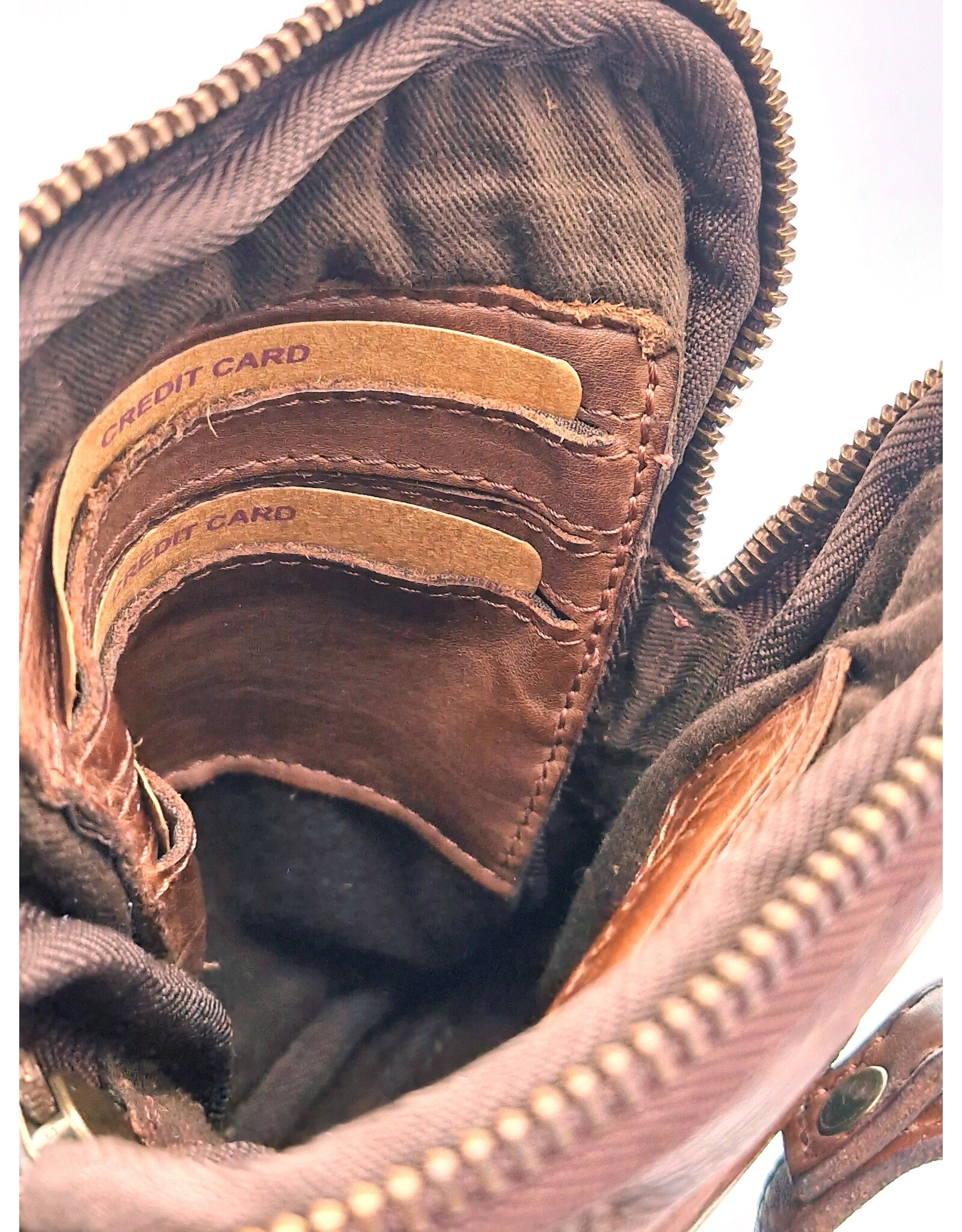 HillBurry Leather bags - Hillburry Shoulder bag-Belt bag-Phone bag brown