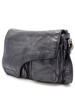 HillBurry Leather Shoulder bags  Leather crossbody bags - Hillburry shoulder bag holster cover washed leather black