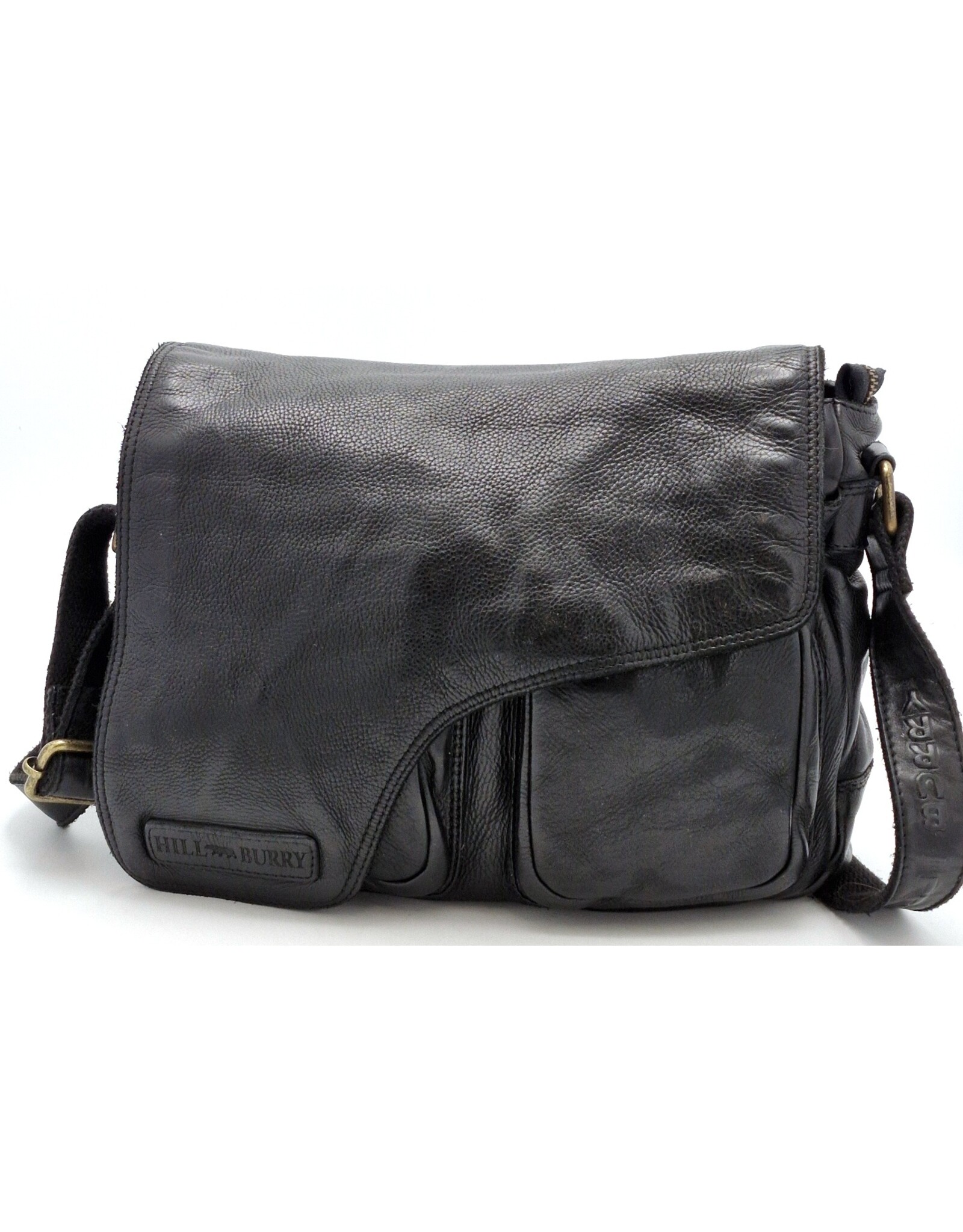 HillBurry Leather Shoulder bags  Leather crossbody bags - Hillburry shoulder bag holster cover washed leather black