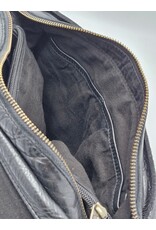 HillBurry Leren schoudertassen Leren crossbody tassen - Hillburry schoudertas holster omslag gewassen leer zwart