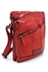 HillBurry Leather Shoulder bags  Leather crossbody bags - HillBurry Sturdy Shoulder Bag Washed Leather  red