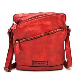 HillBurry HillBurry Schoudertas Gewassen leer rood