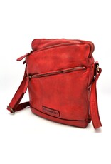 HillBurry Leather Shoulder bags  Leather crossbody bags - HillBurry Sturdy Shoulder Bag Washed Leather  red