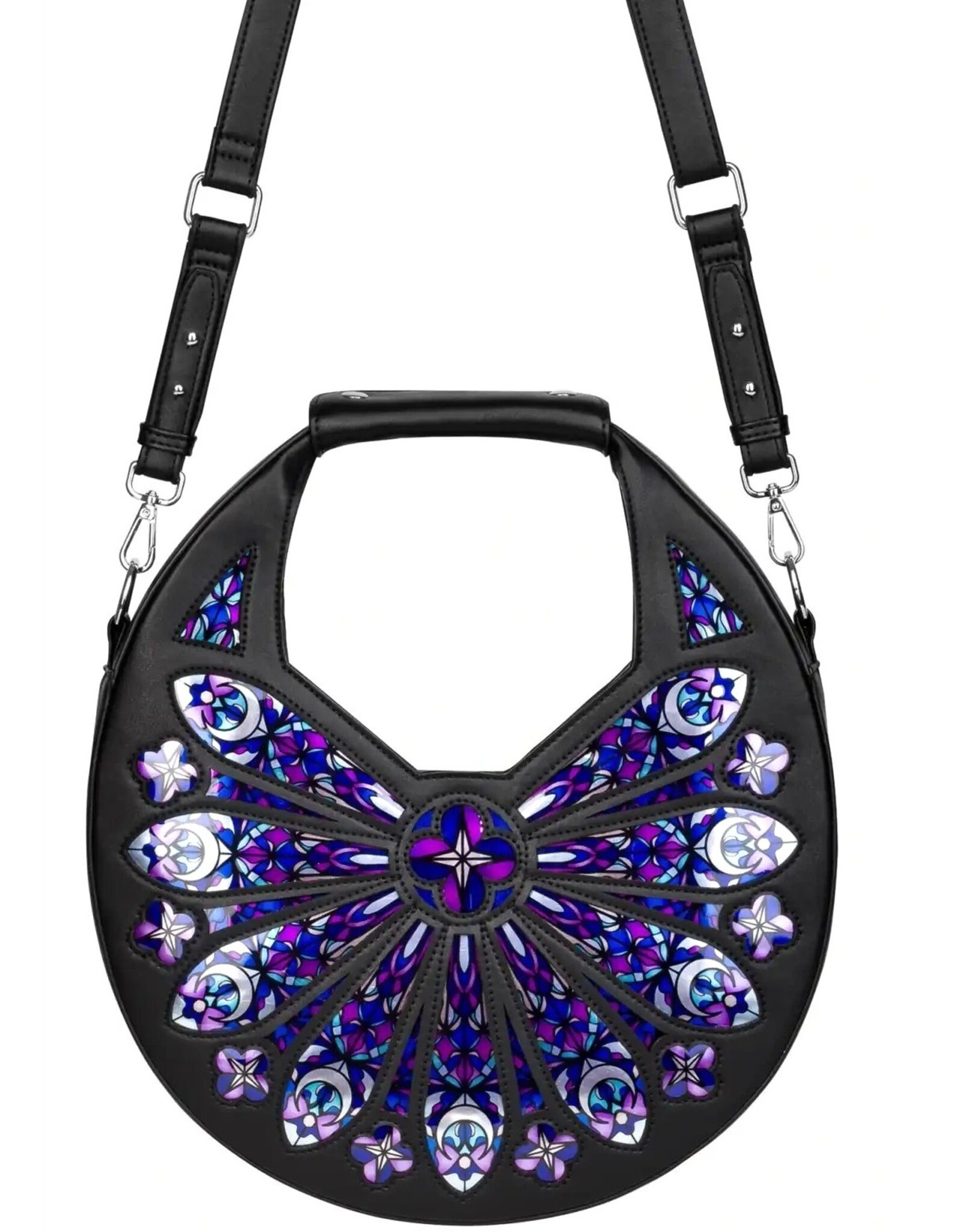 Restyle Gothic Tassen Steampunk Tassen - Sacred Rose schoudertas Roosvenster Kathedraal - Restyle