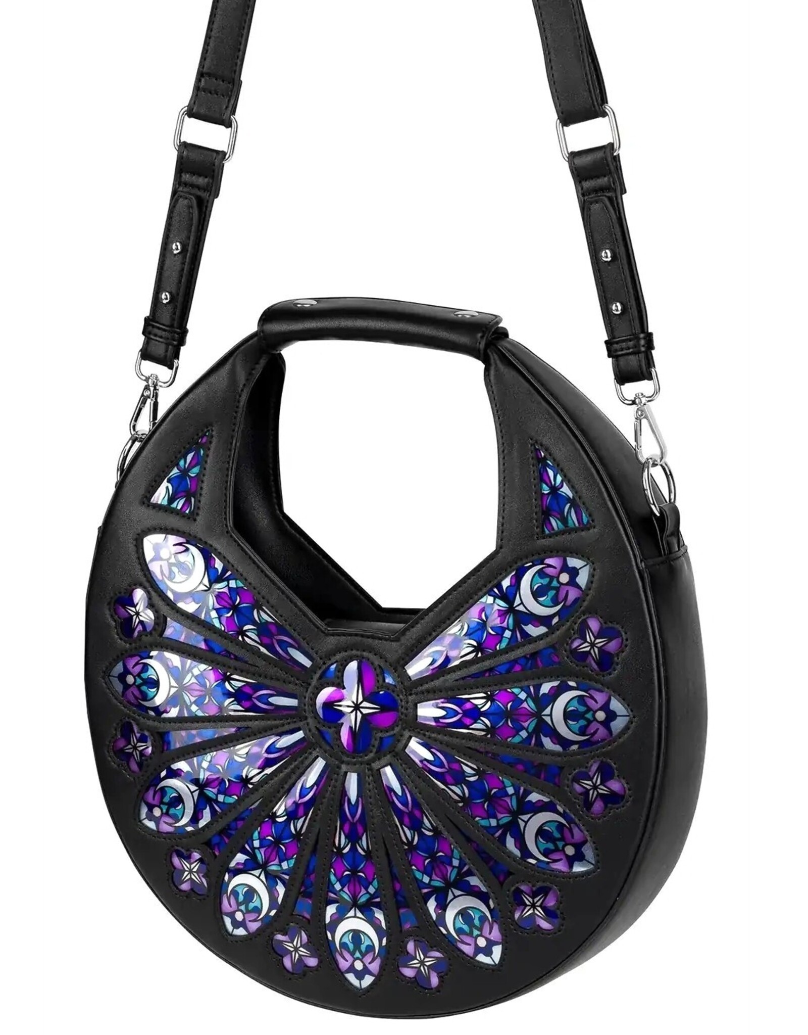 Restyle Gothic bags Steampunk bags -  Sacred Rose Shoulder Bag Roos Window Cathedral - Restyle