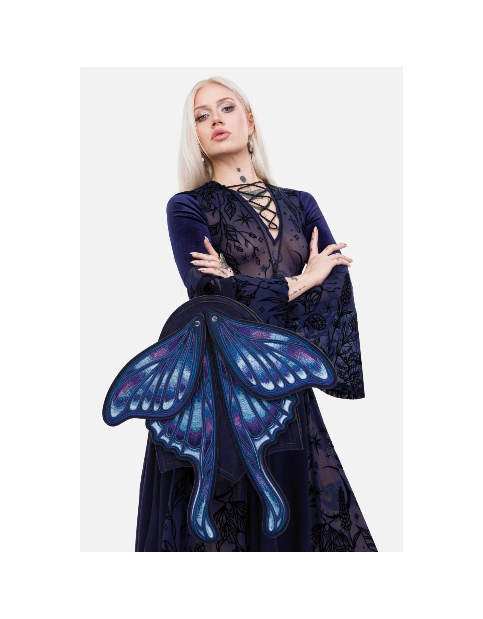 Restyle Fantasy tassen en portemonnees - Sapphire Mot Rugzak met bewegende vleugels - Restyle