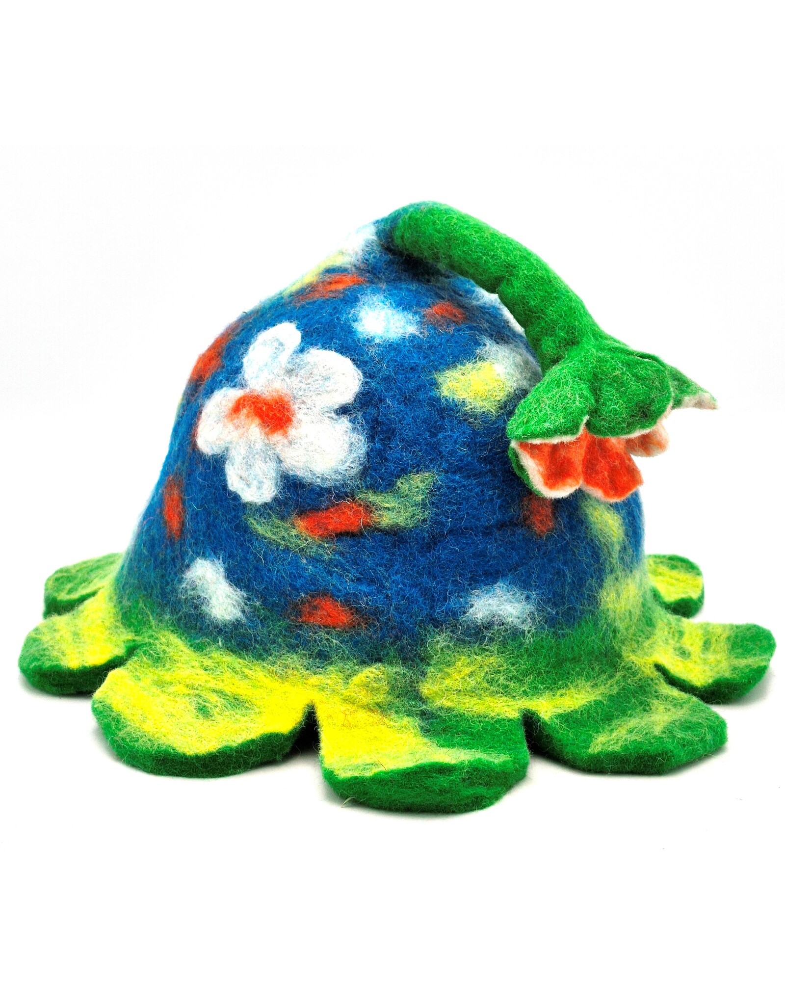Trukado Miscellaneous - Felt hat - Sauna cap ‘Forest Flower’ multicolour