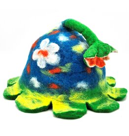 Trukado Vilten hoed - Sauna muts "Bosbloem" multicolor