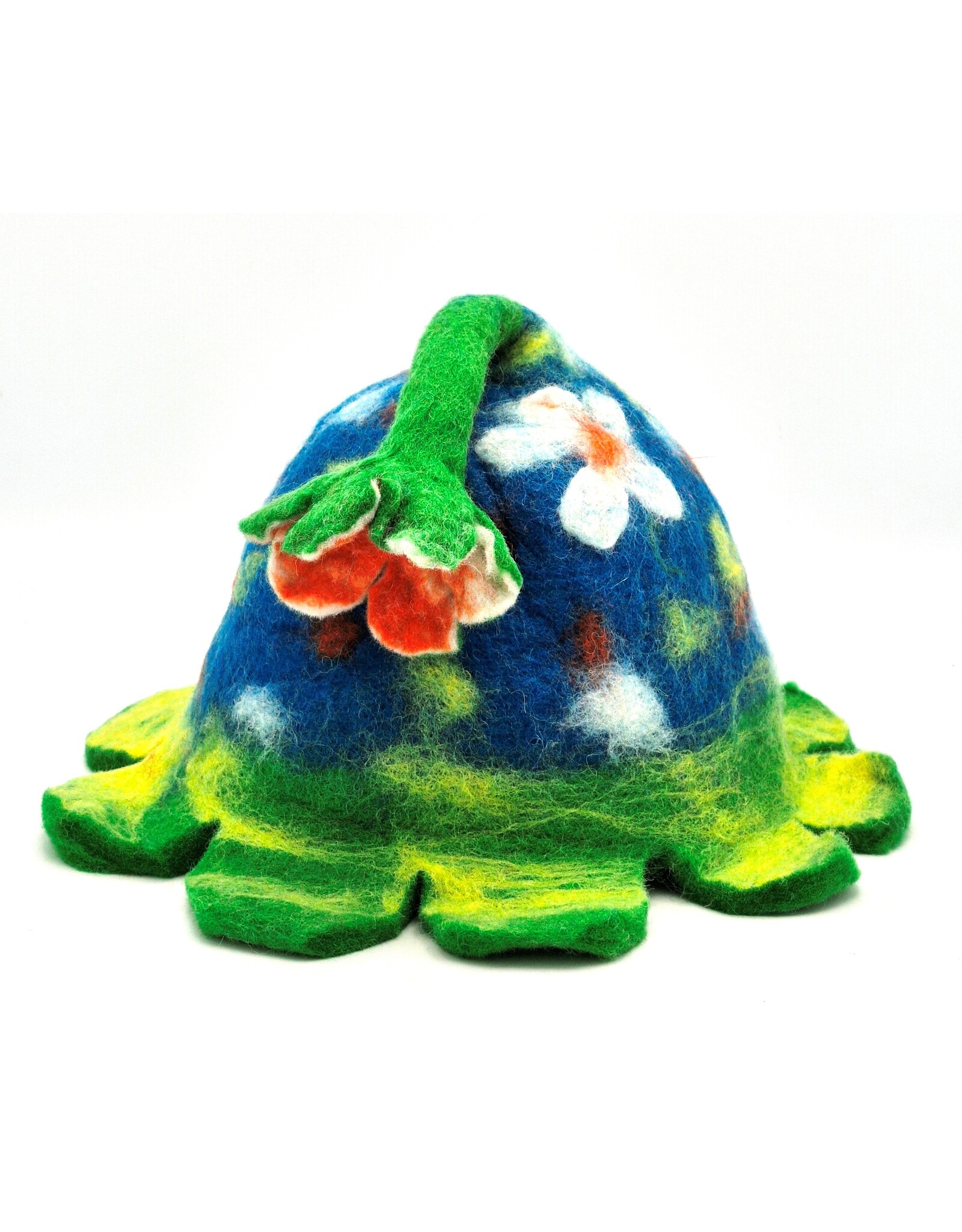 Trukado Miscellaneous - Felt hat - Sauna cap ‘Forest Flower’ multicolour