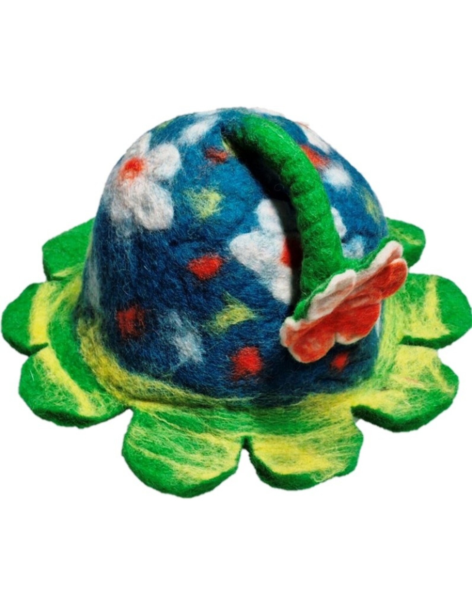 Trukado Miscellaneous - Vilten hoed - Sauna muts "Bosbloem" multicolor