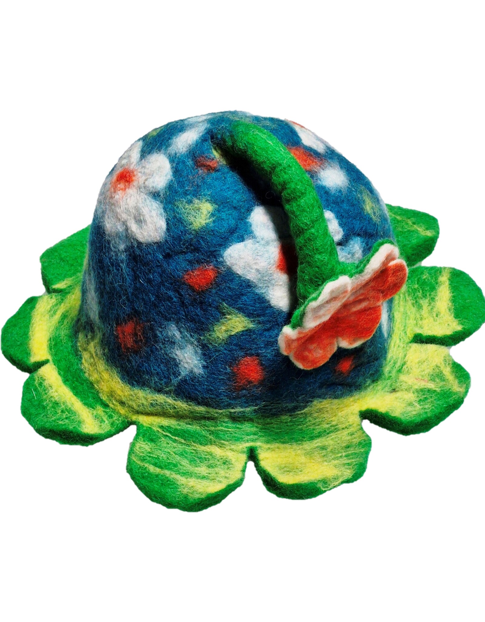 Trukado Miscellaneous - Vilten hoed - Sauna muts "Bosbloem" multicolor