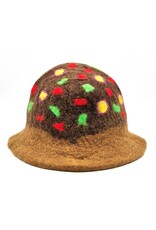 Trukado Miscellaneous - Felt hat - Sauna cap" Cheer up" hand felted, 100% wool