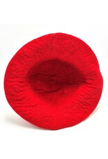 Trukado Miscellaneous - Vilten hoed - Sauna muts Paddenstoel Rood-wit