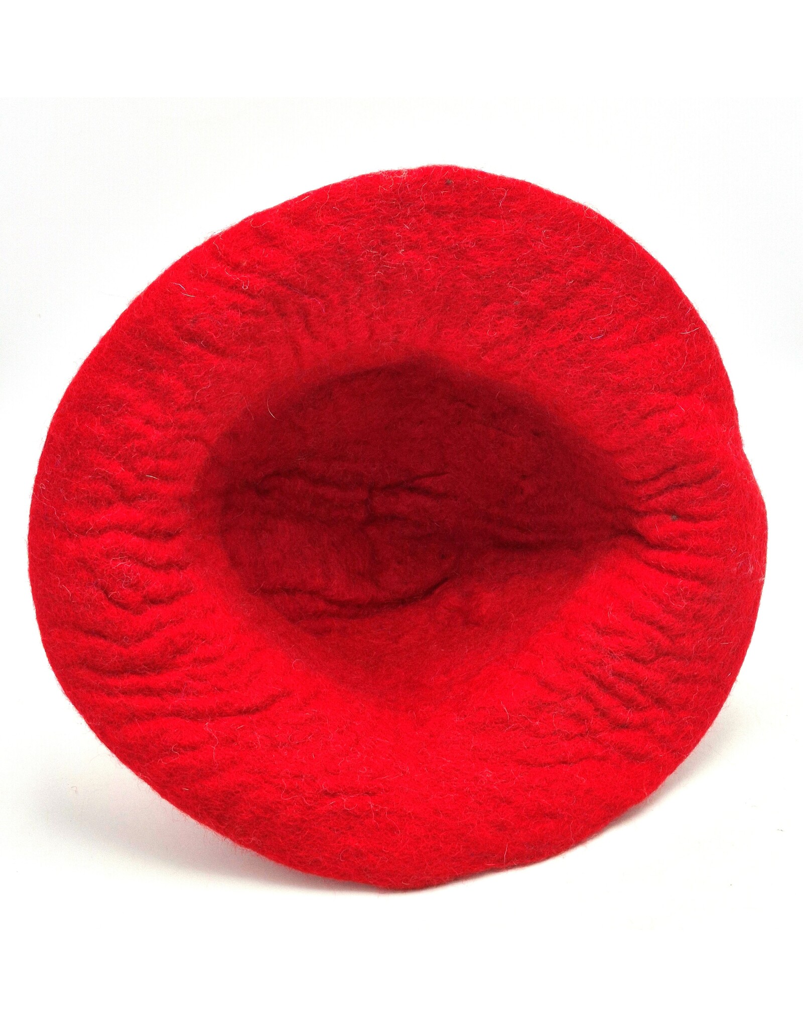 Trukado Miscellaneous - Felt hat - Sauna cap "Mushroom" Red-white