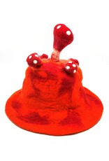 Trukado Miscellaneous - Felt hat "Mushroom Fly Swamp" orange