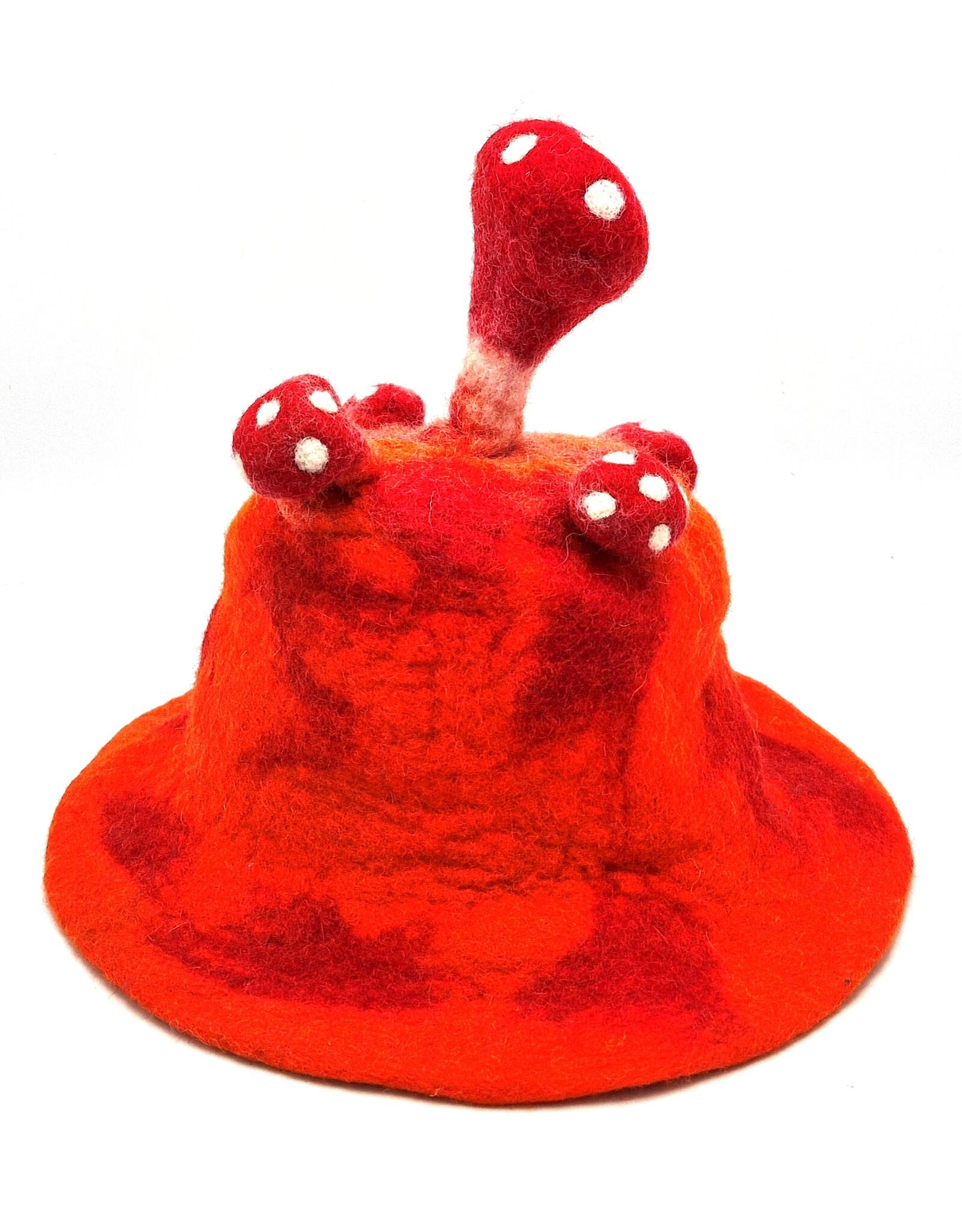 Trukado Miscellaneous - Felt hat "Mushroom Fly Swamp" orange
