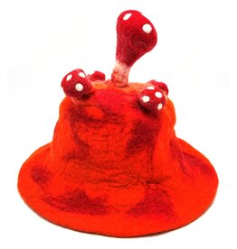 Trukado Felt hat "Mushroom Fly Swamp" orange