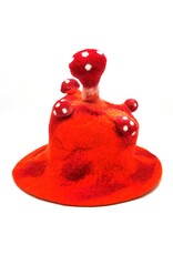 Trukado Miscellaneous - Felt hat "Mushroom Fly Swamp" orange