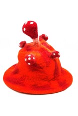 Trukado Miscellaneous - Felt hat "Mushroom Fly Swamp" orange