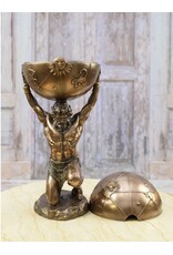 Veronese Design Veronerse Design - Griekse Titaan Atlas met Hemelgewelf als opbergdoosje 27cm
